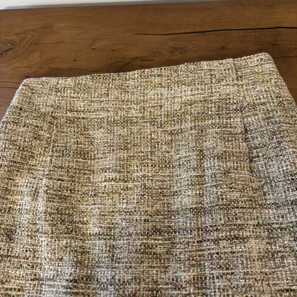 VTG Textured Two Piece Skirt Suit Set Beige Tan Career Work Wear Old Money - Picture 12 of 12